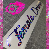 FEMALE DRIVEN DECAL BANNER