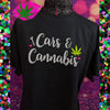 CARS AND CANNABIS BLACK SHORT SLEEVE UNISEX FIT T SHIRT
