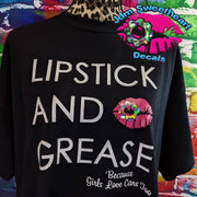 Lipstick and Grease Black Short Sleeve Unisex Fit T Shirt